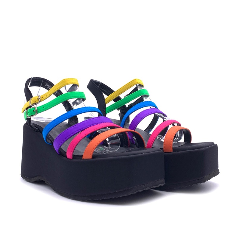 Casual Sandal Leather - Sandálias de Tiras Finas em Cores