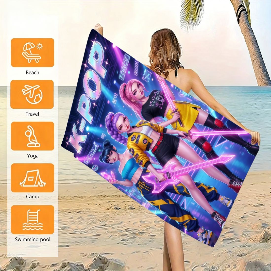 Toalha de Praia Grande com Est - Beach Towel Large avaliação e preço