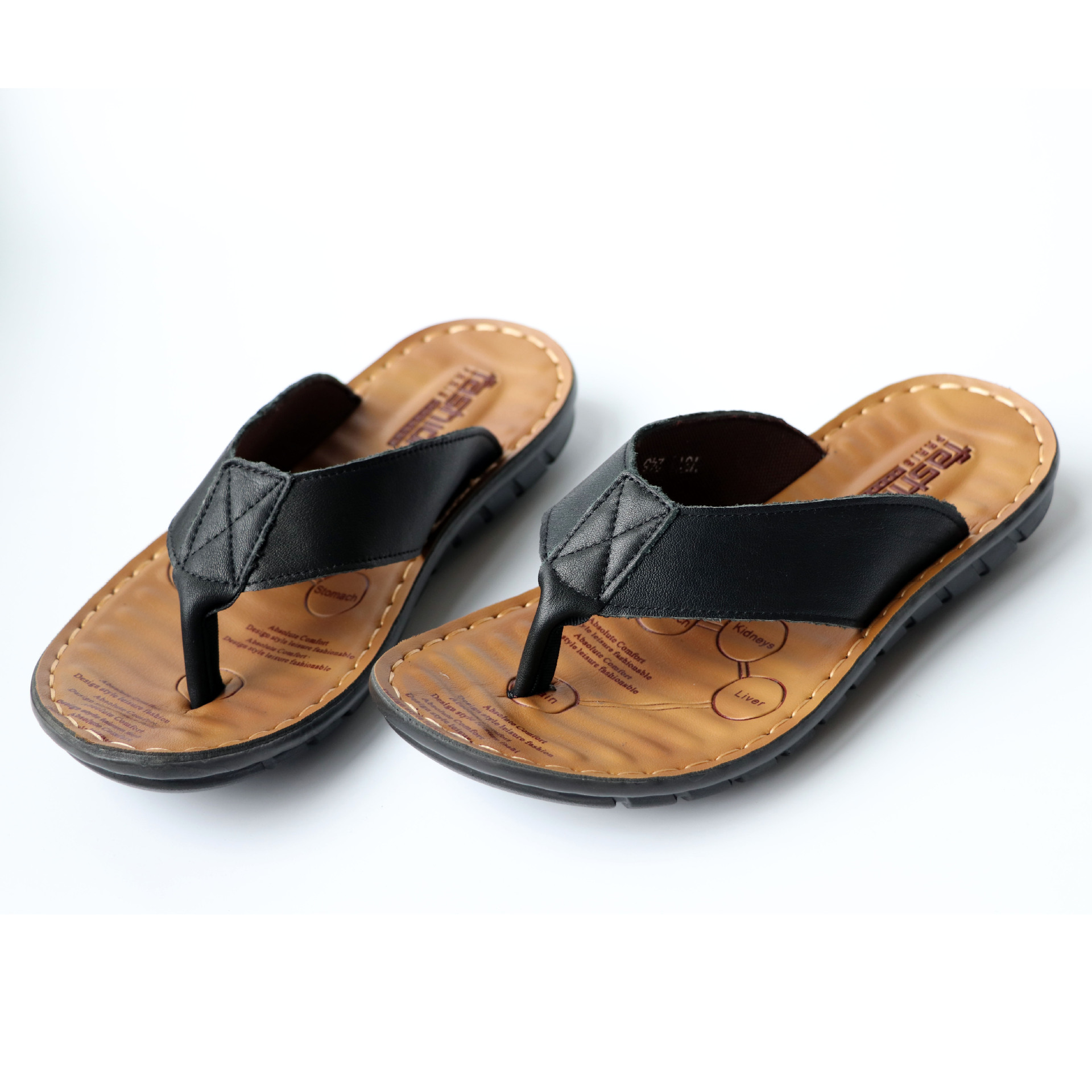 Chinelos de Couro Masculinos 2 - Flip Flop Leather Men avaliação e preço