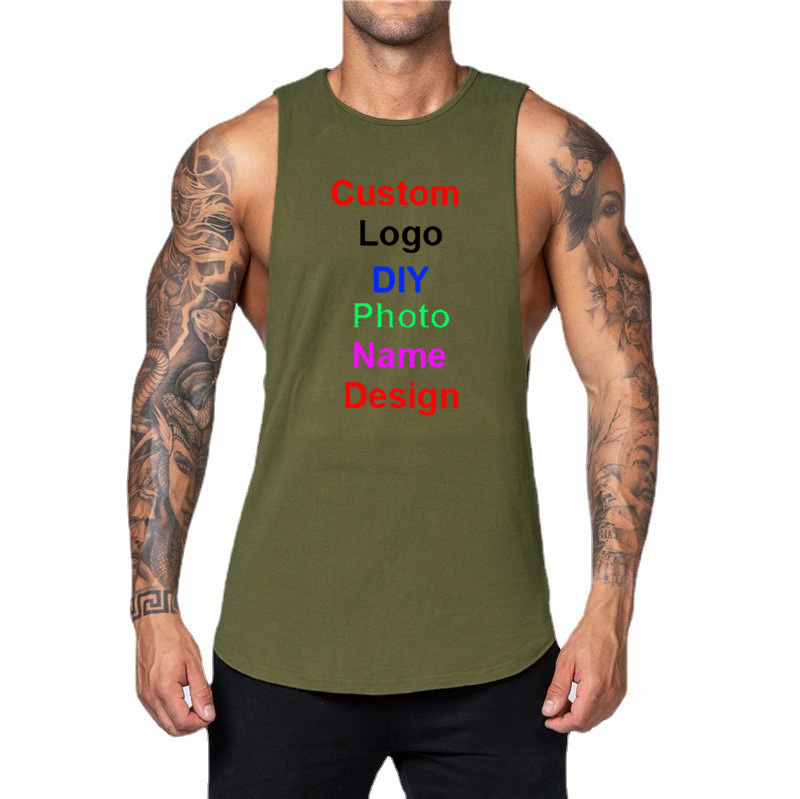 Diy logotipo personalizado mar - Tank Top Muscle avaliação e preço