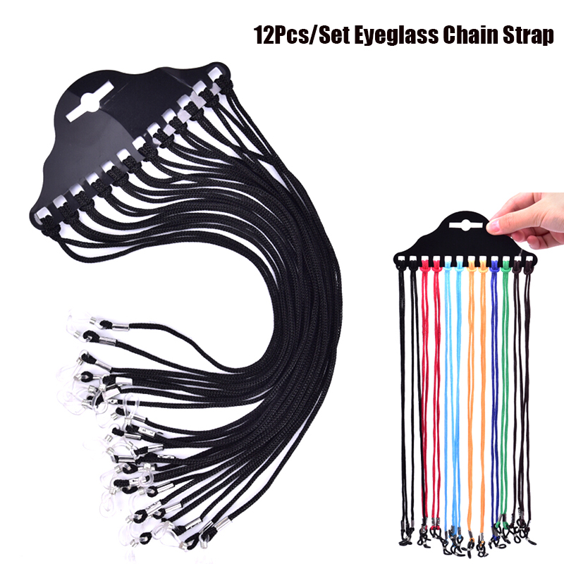 12 Pçs/set Multicolor Óculos d - Sunglass Retainer Cord avaliação e preço