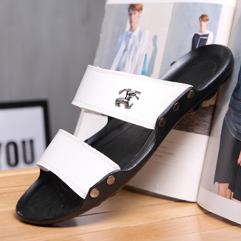 Hkdq venda quente designer chi - Flip Flop Leather Men avaliação e preço