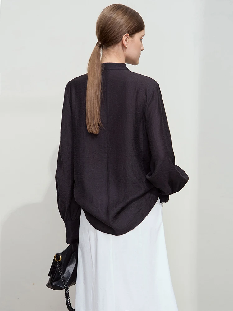 Camisa Minimalista de Chiffon  - Linen Shirt Breathable avaliação e preço